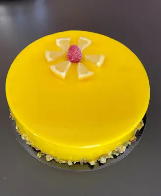 Gâteau entremet Citron / Framboises / Pistache